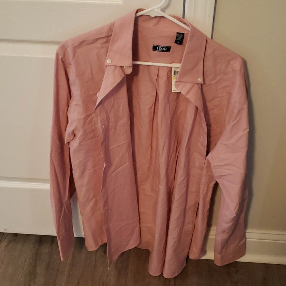 Saltwater Red Izod Dress Shirt